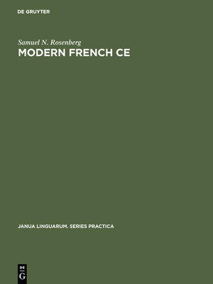 cover image of Modern French CE